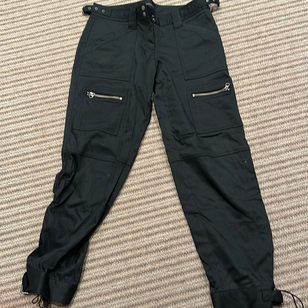 Elke tahari size 4.  Cargo like but professional pants w buckle & tie on bottom